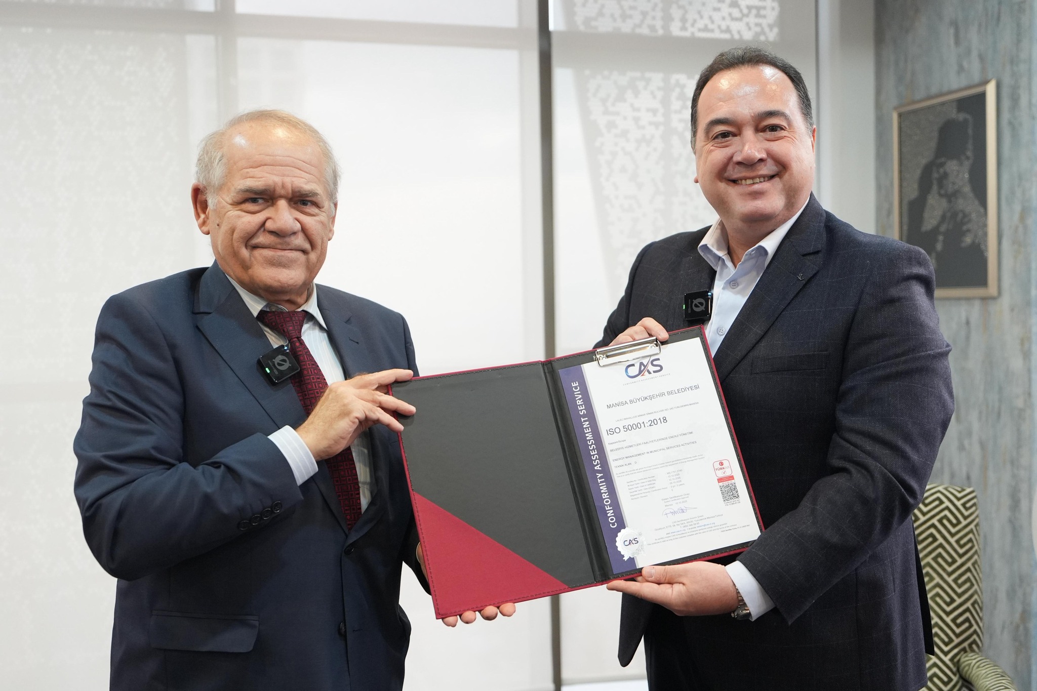 Büyükşehir İlk Kez ISO 50001 Enerji Yönetim Sistemi Sertifikası Aldı