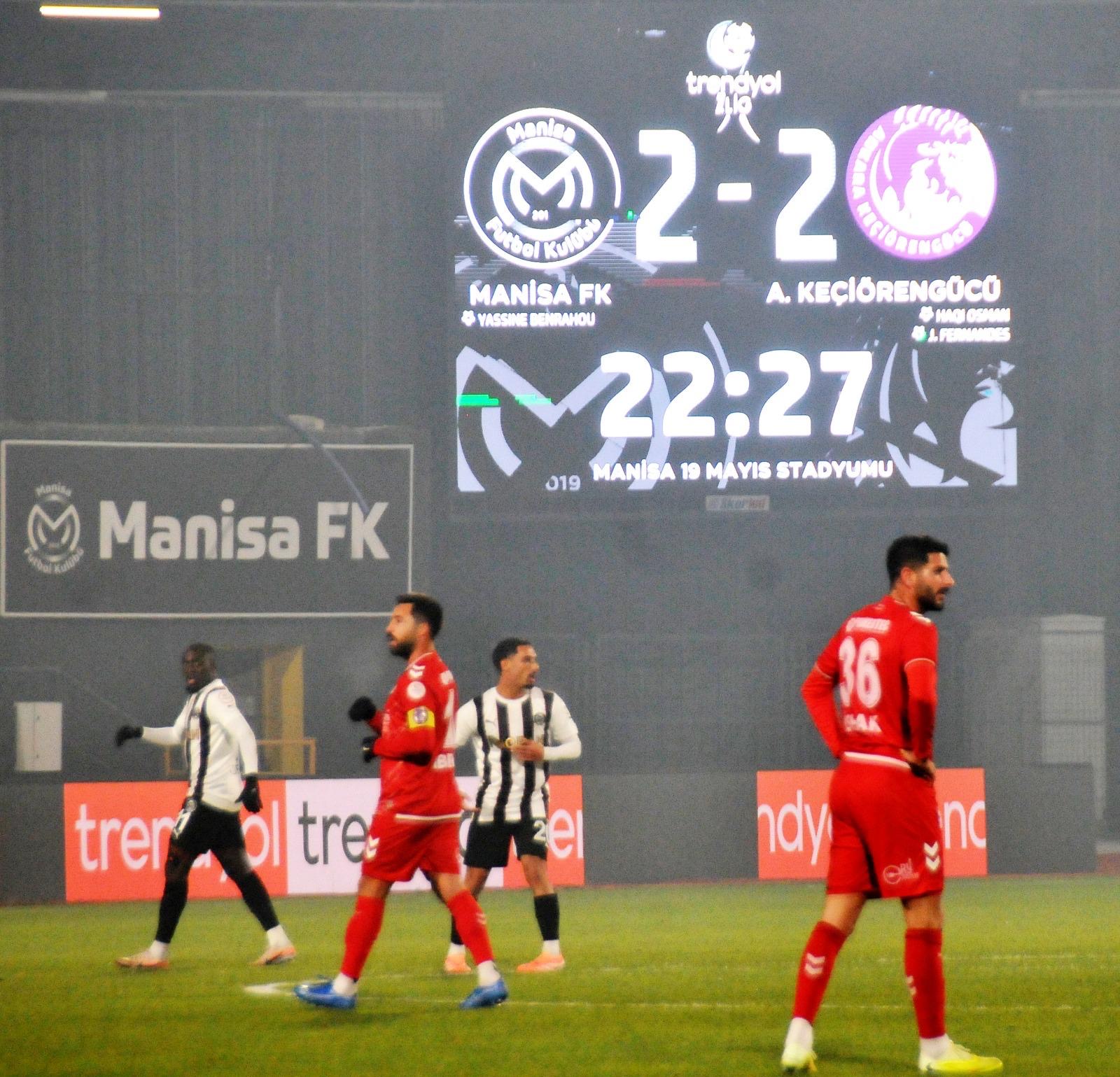Manisa FK önce hakeme sonra Sis’e takıldı 2-2