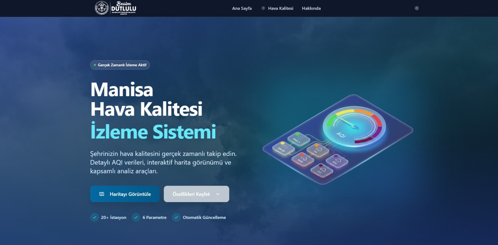 Manisa’nın Nefesi Artık Akıllı Sistemle Anlık İzleniyor!