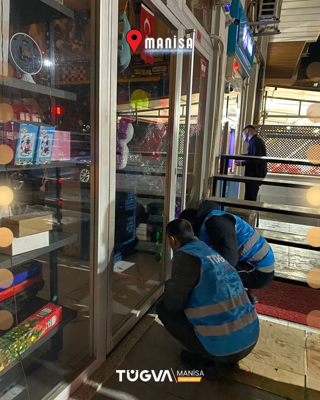 TÜGVA Manisa’dan esnafa “Siftah” sürprizi